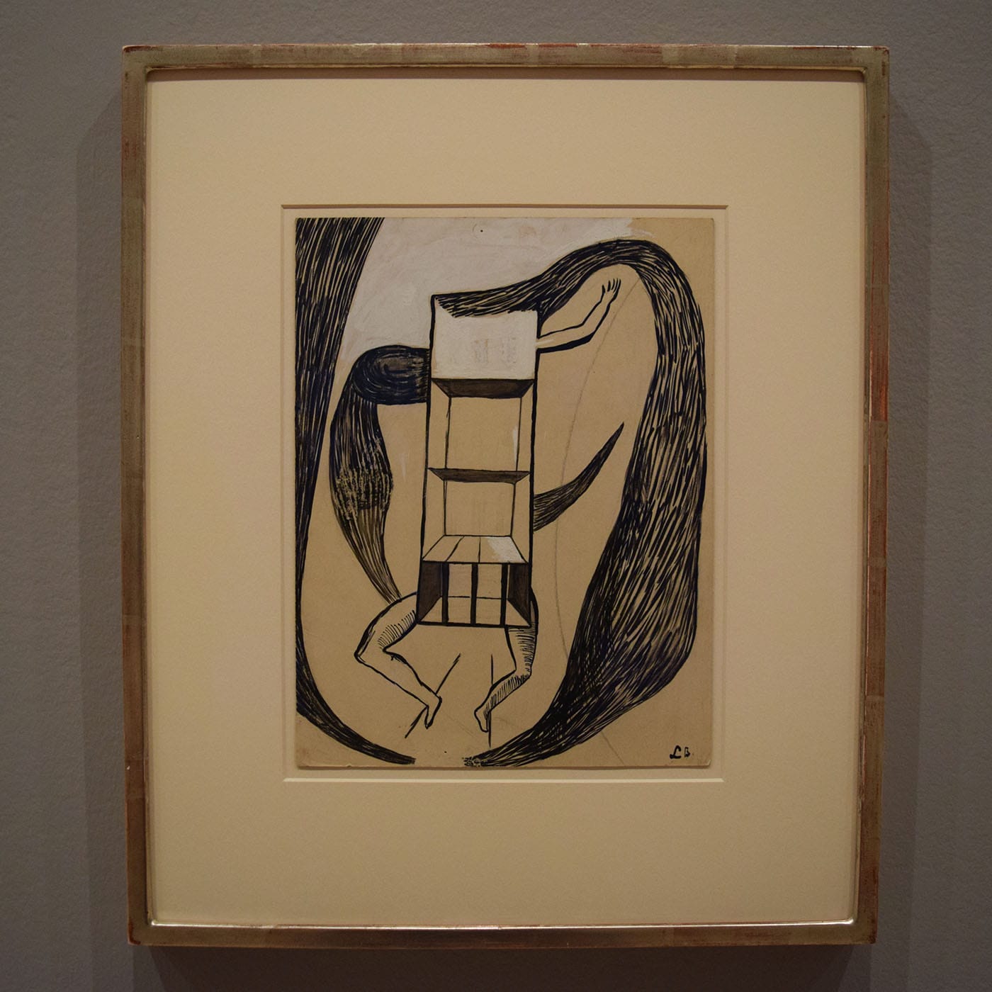 Louise Bourgeois, "Femme Maison" (1947), ink, gouache, and pencil on paper