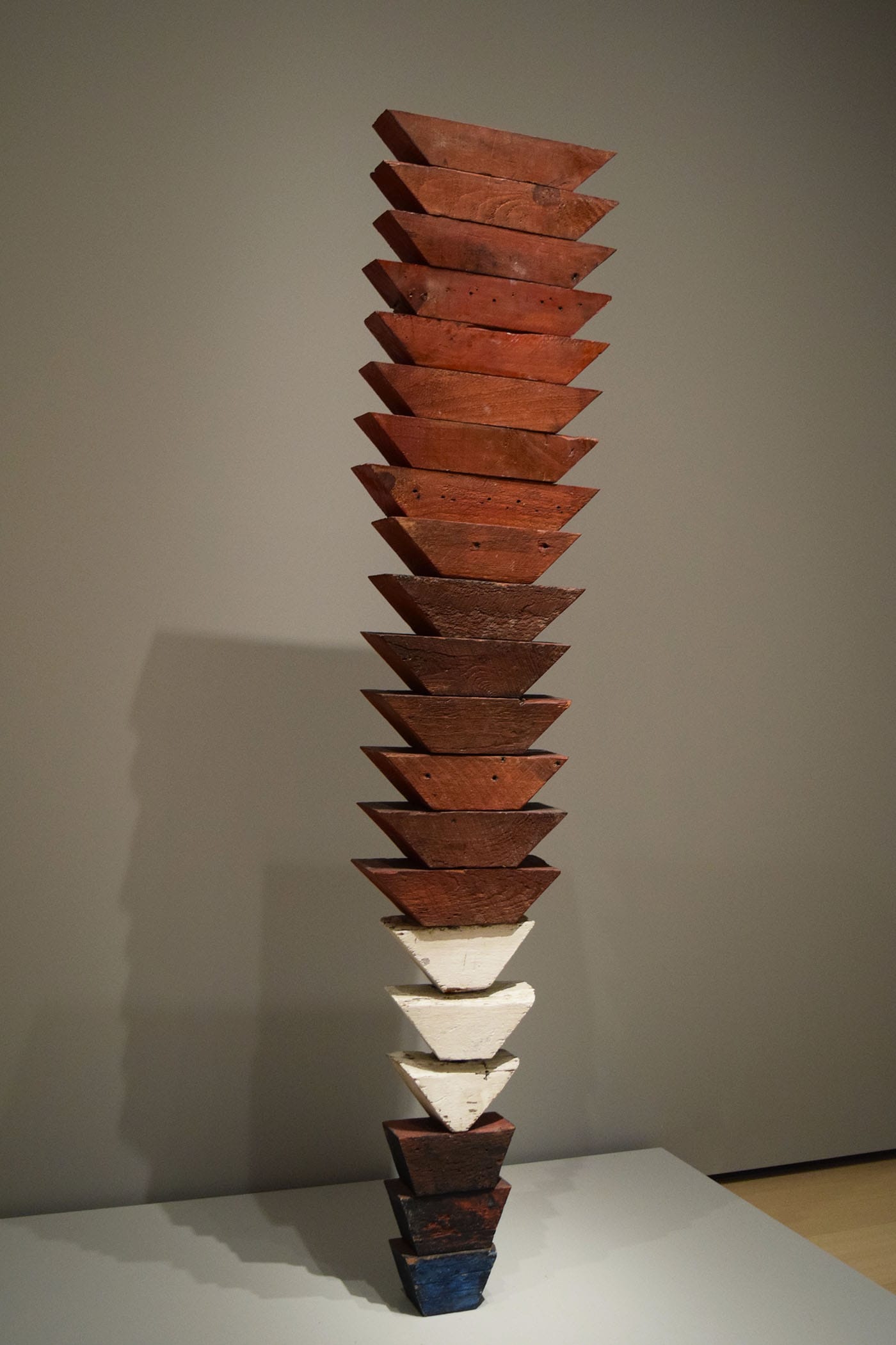 Louise Bourgeois, "Untitled (The Wedges)"(1950), painted wood