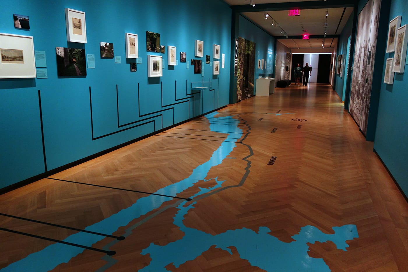 Installation view of <em>To Quench the Thirst of New Yorkers: The Croton Aqueduct at 175</em> at the Musuem of the City of New York (photo by the author for Hyperallergic)