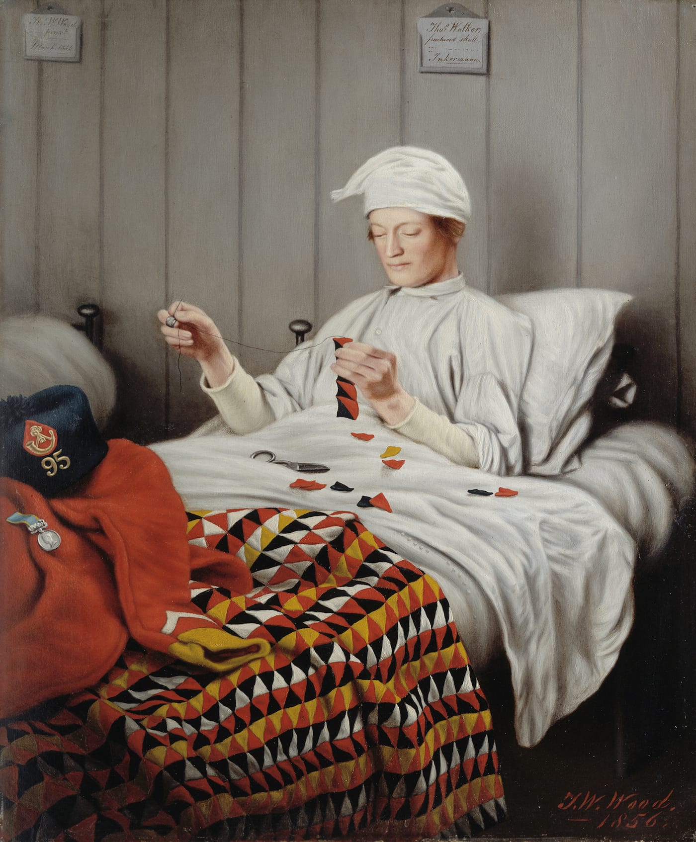 Thomas William Wood, "Portrait of Private Thomas Walker" (1856), oil on canvas (courtesy Hunterian Museum at the Royal College of Surgeons of England)