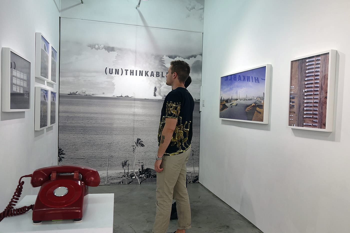 Installation view of <em>(UN)THINKABLE</em> at Front Room Gallery (photo by the author for Hyperallergic)