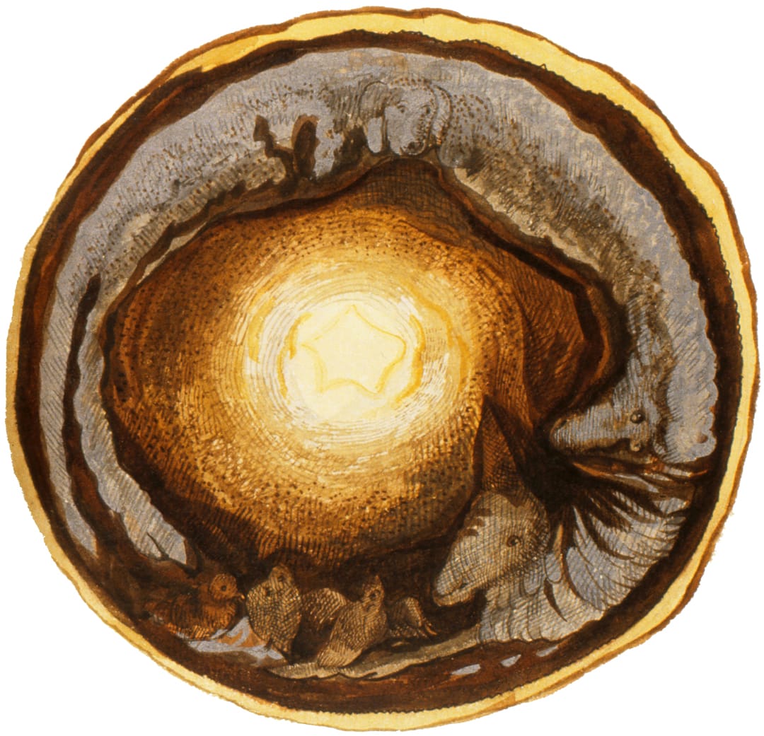 Plate from <em>What Heaven Looks Like: Comments on a Strange Wordless Book</em> (courtesy Laboratory Books)