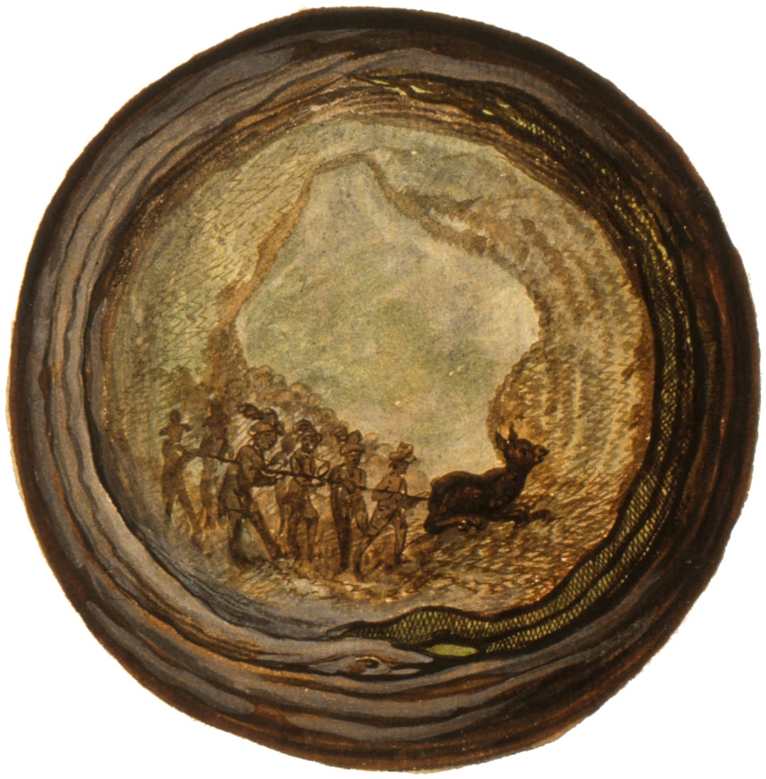 Plate from <em>What Heaven Looks Like: Comments on a Strange Wordless Book</em> (courtesy Laboratory Books)