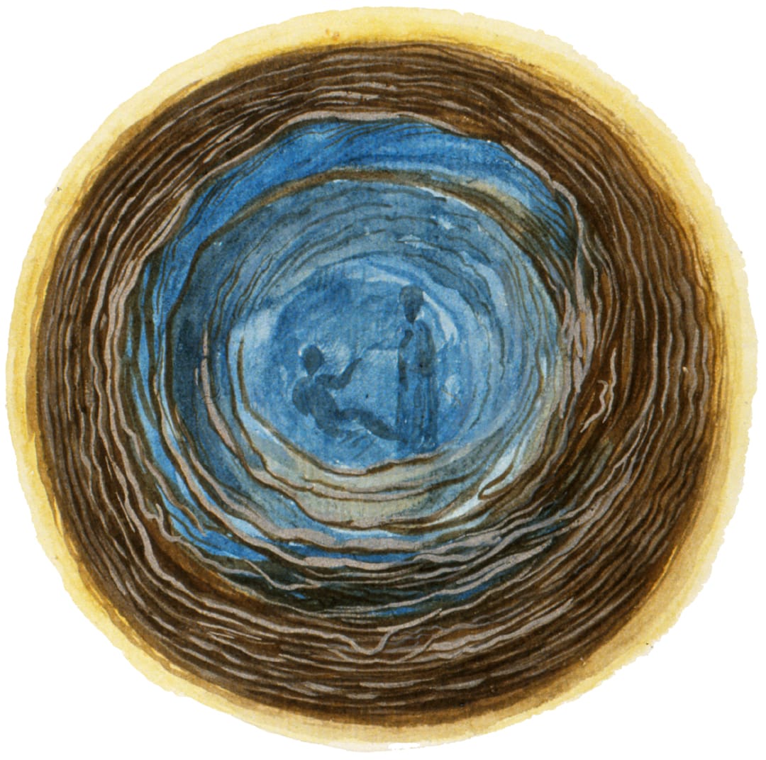 Plate from <em>What Heaven Looks Like: Comments on a Strange Wordless Book</em> (courtesy Laboratory Books)