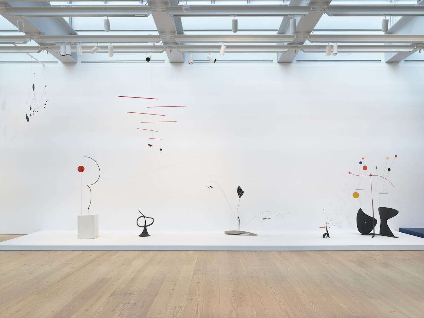 Installation view of <em>Calder: Hypermobility</em>&nbsp;at the Whitney Museum of American Art (photo by Ron Amstutz, courtesy the Whitney Museum of American Art)