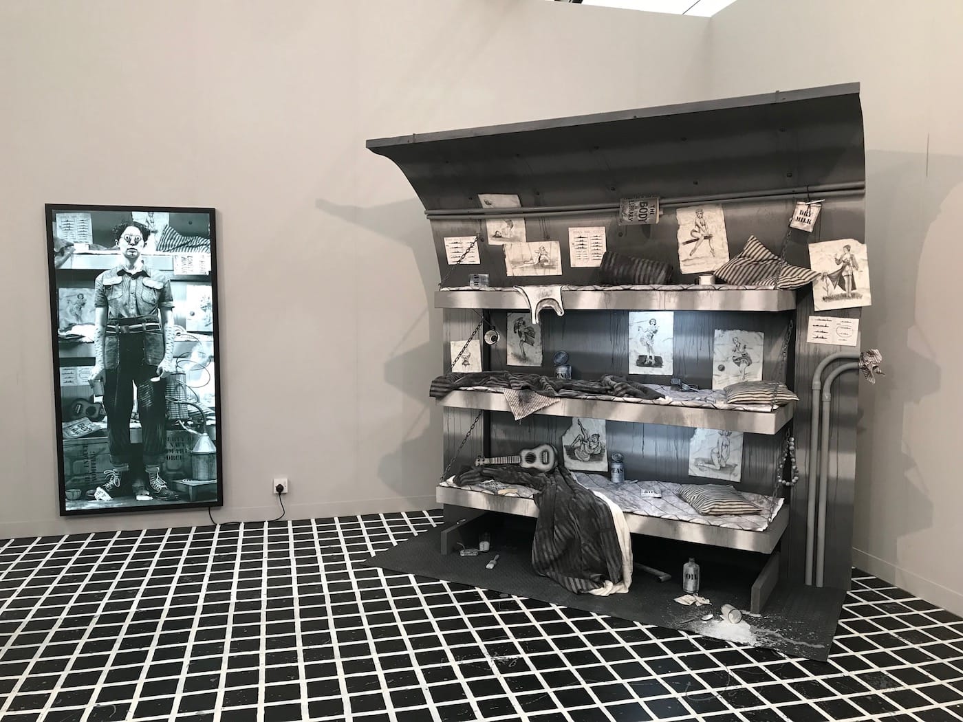 The Pilar Corrias booth at Frieze London 2017 (photo by the author for Hyperallergic)