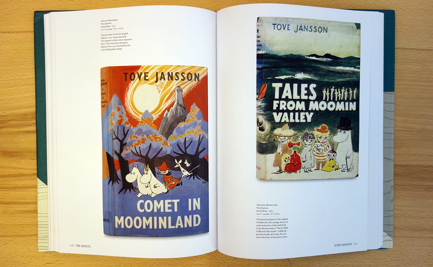 Pages from <em>The Illustrated Dust Jacket, 1920-1970</em> (photo of the book for Hyperallergic)