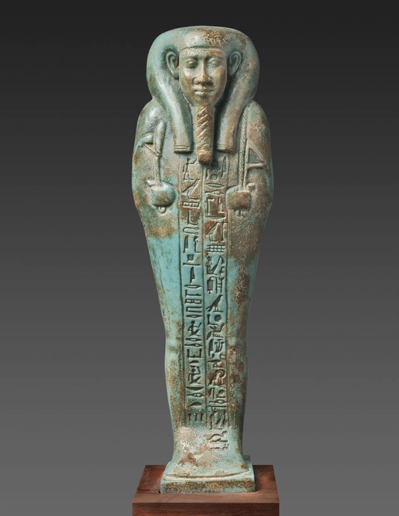 The King's Scribe, Hor-Khebi, Late Period, late Dynasty XXV to early Dynasty XXVI (ca 700–600 BCE), faience (courtesy of Antiquarium Ltd., New York)