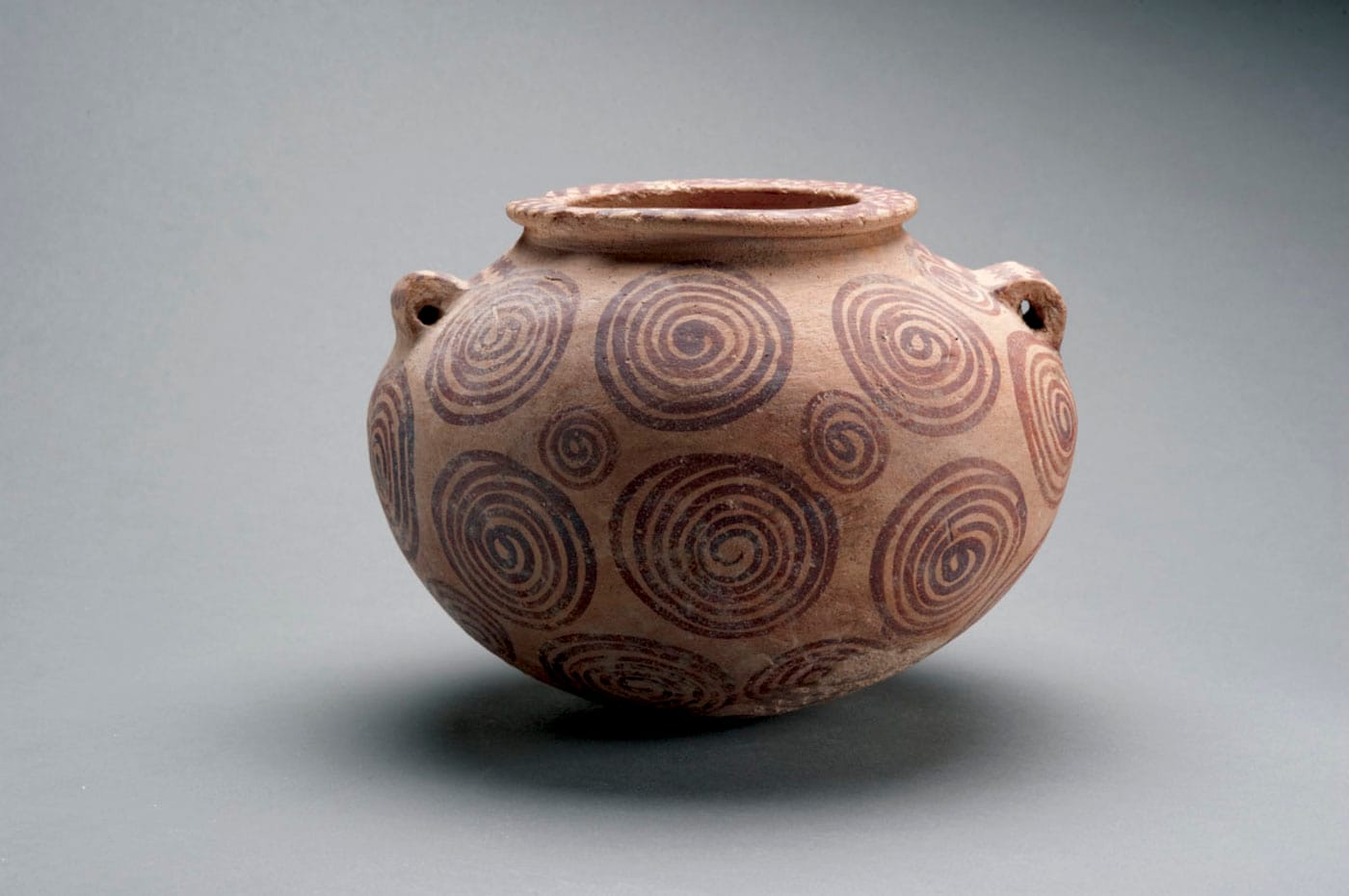 Egyptian Polychrome Terracotta Jar, Nagada II (3400–3100 BCE), polychrome pottery (courtesy of Antiquarium Ltd., New York)