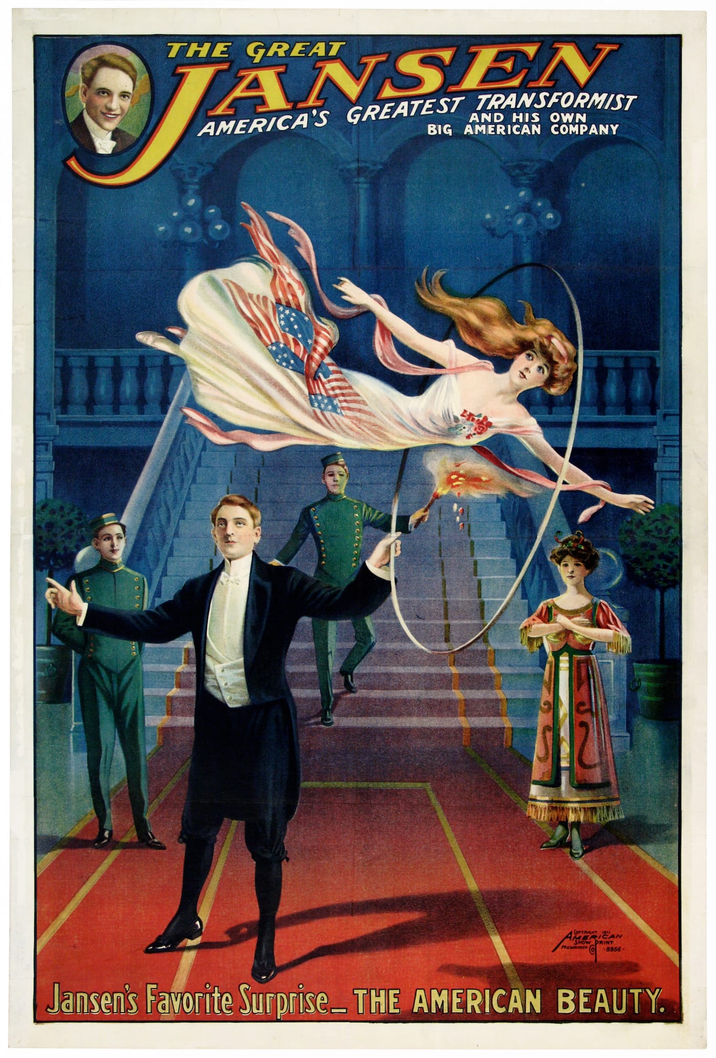 "The Great Jansen, America's Greatest Transformist and His Own Big American Company" (American Show Print Company, 1911) (© McCord Museum)