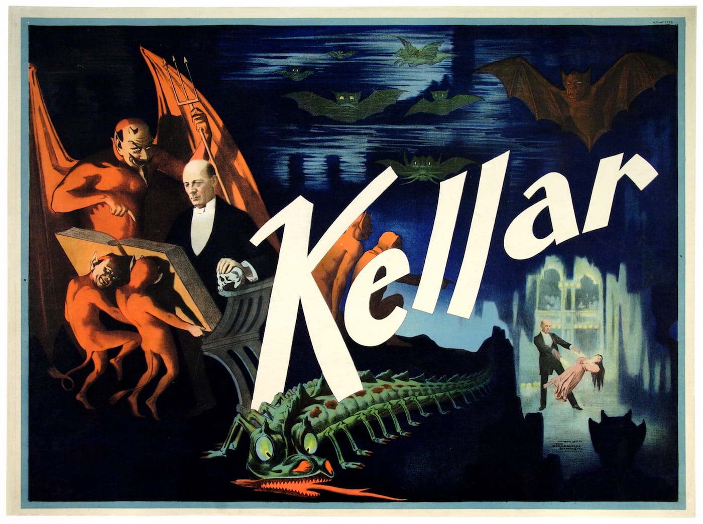 "Kellar" (Strobridge Lithographing Co., 1897) (© McCord Museum)