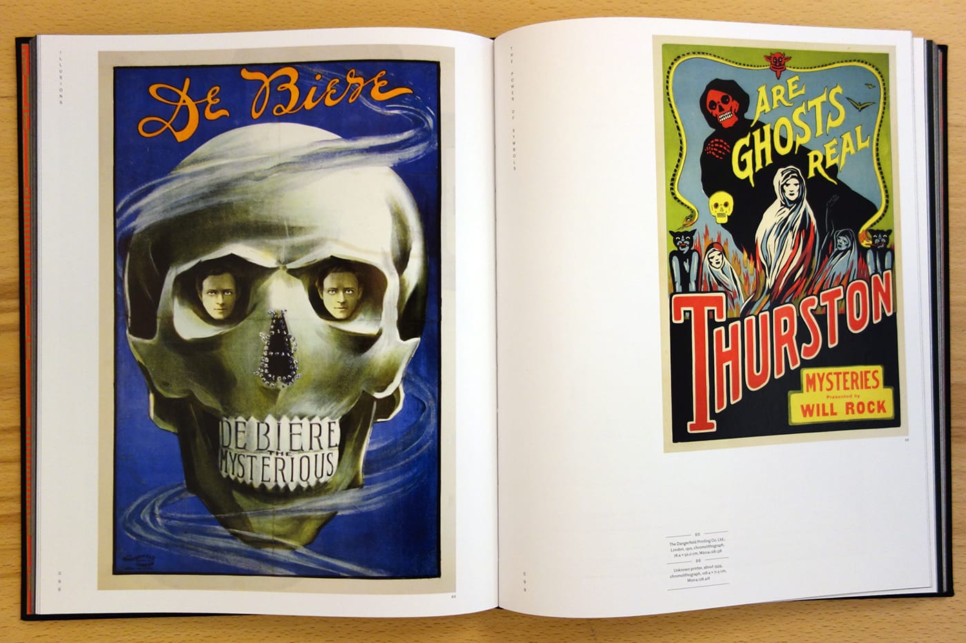 Pages from <em>Illusions: The Art of Magic </em> (photo of the book for Hyperallergic)