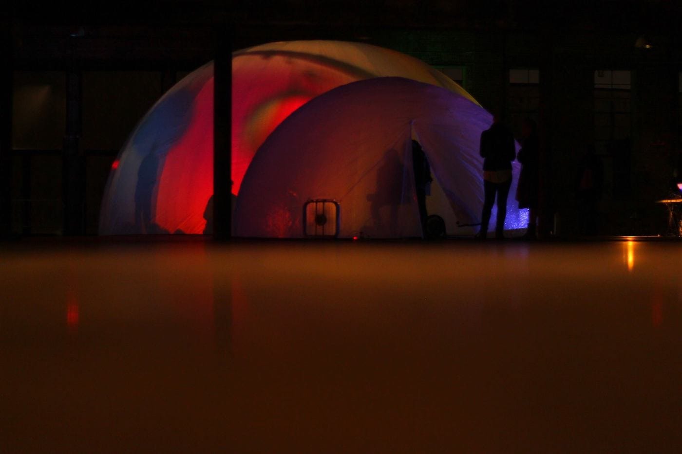 A previous dome performance by RE (photo by Travis Peck)