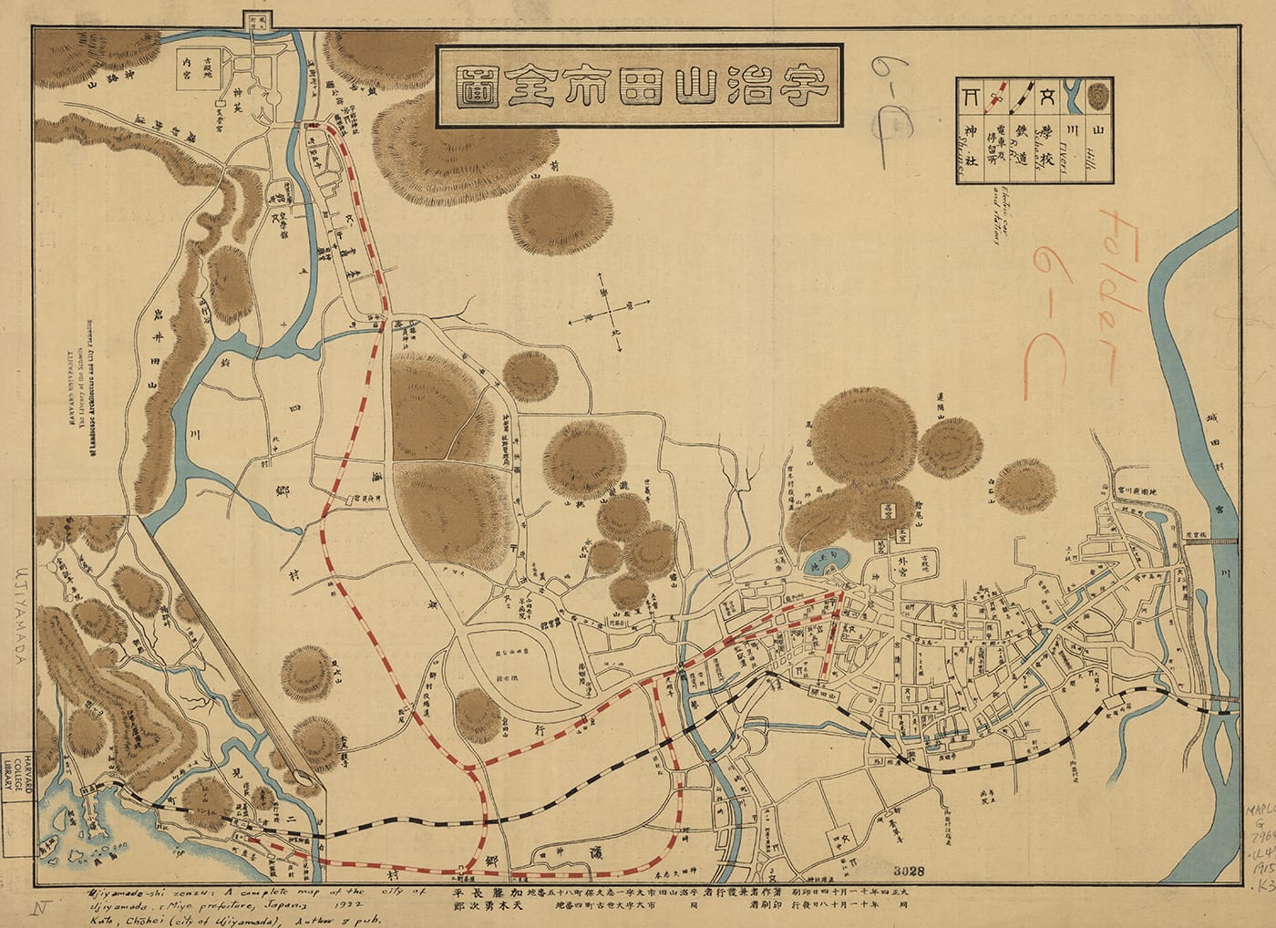 "Map of Kyoto" (1904) (courtesy Harvard Map Collection)