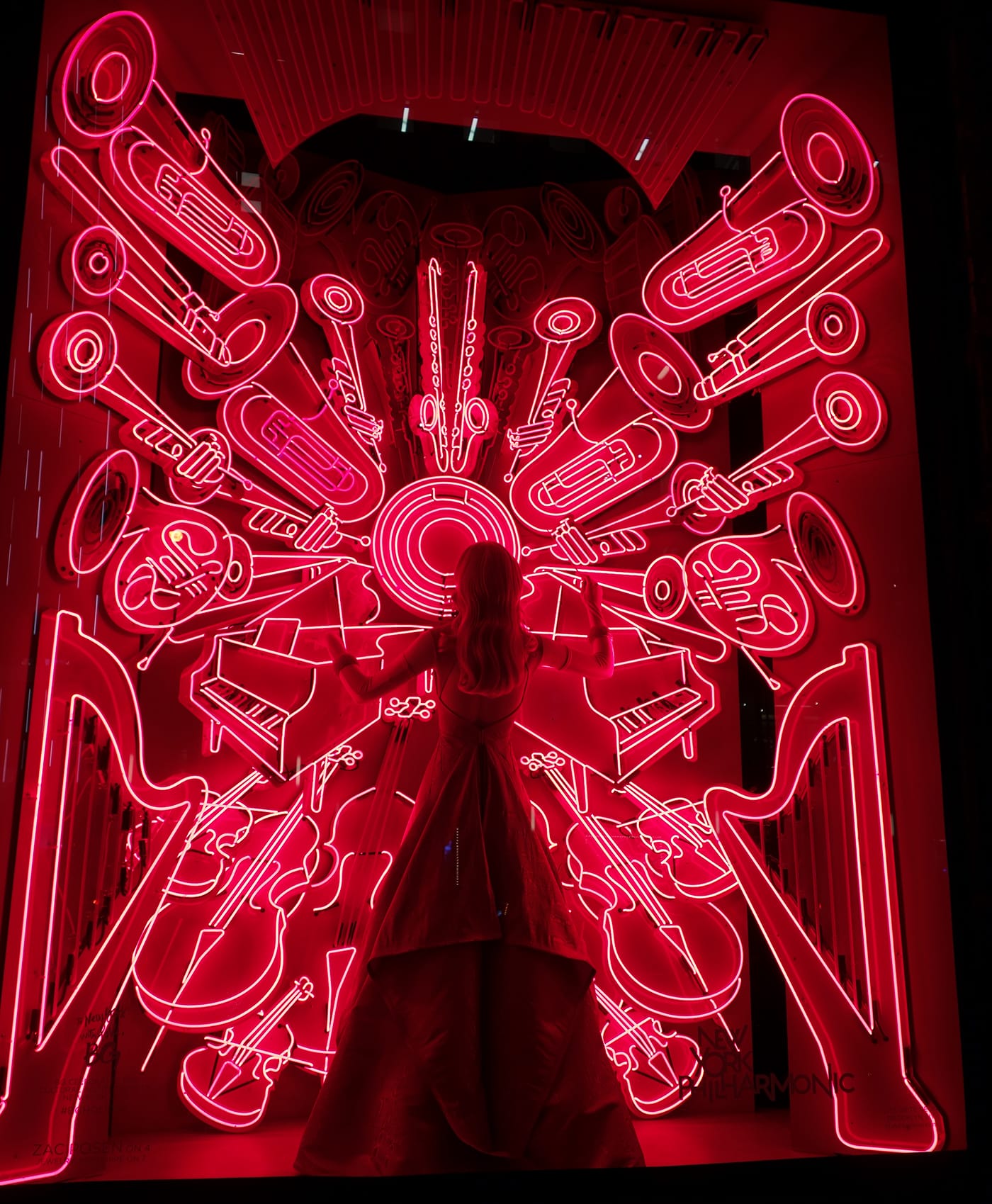 The New York Philharmonic window