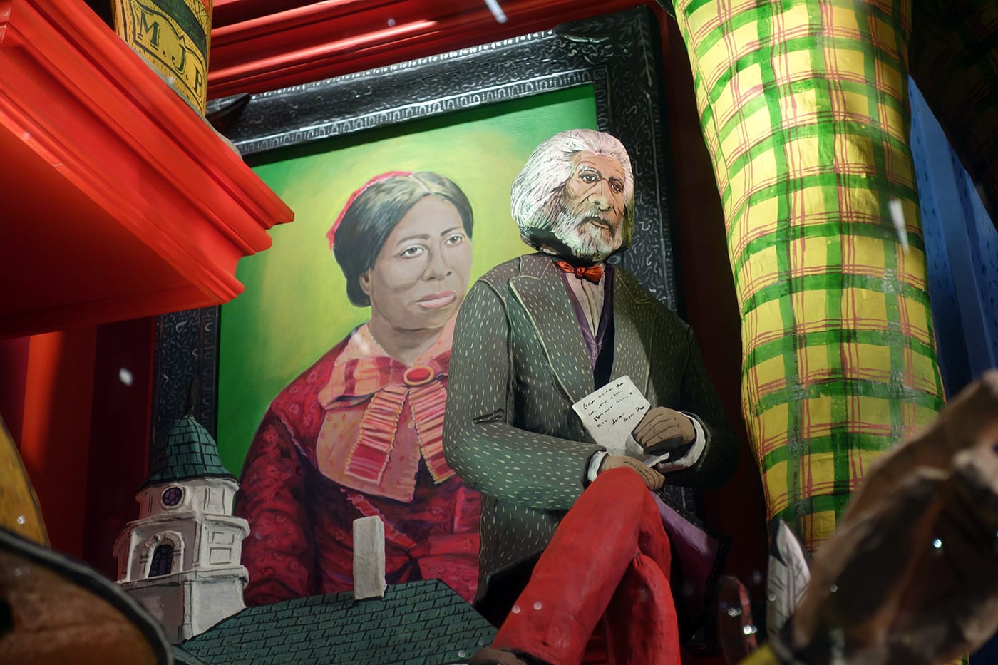 The New-York Historical Society window, with art by Mark Gagnon