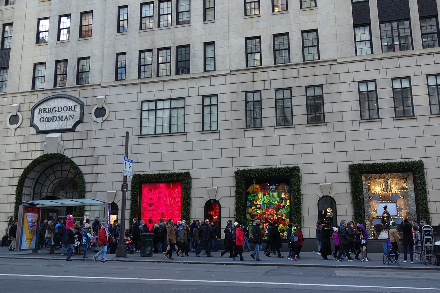 Installation view of Bergdorf Goodman's