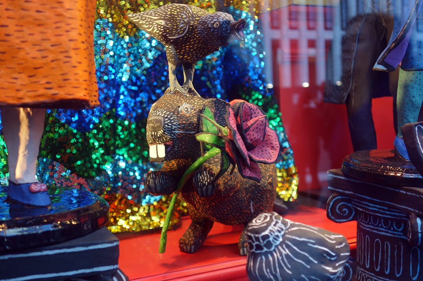 The New-York Historical Society window, with art by Mark Gagnon