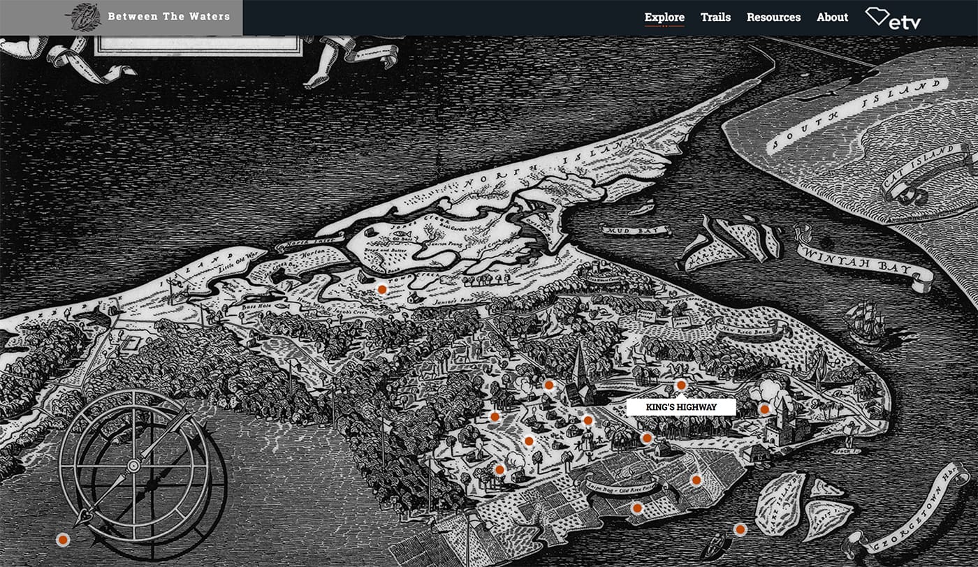 <em/>Between the Waters (screenshot by the author for Hyperallergic)