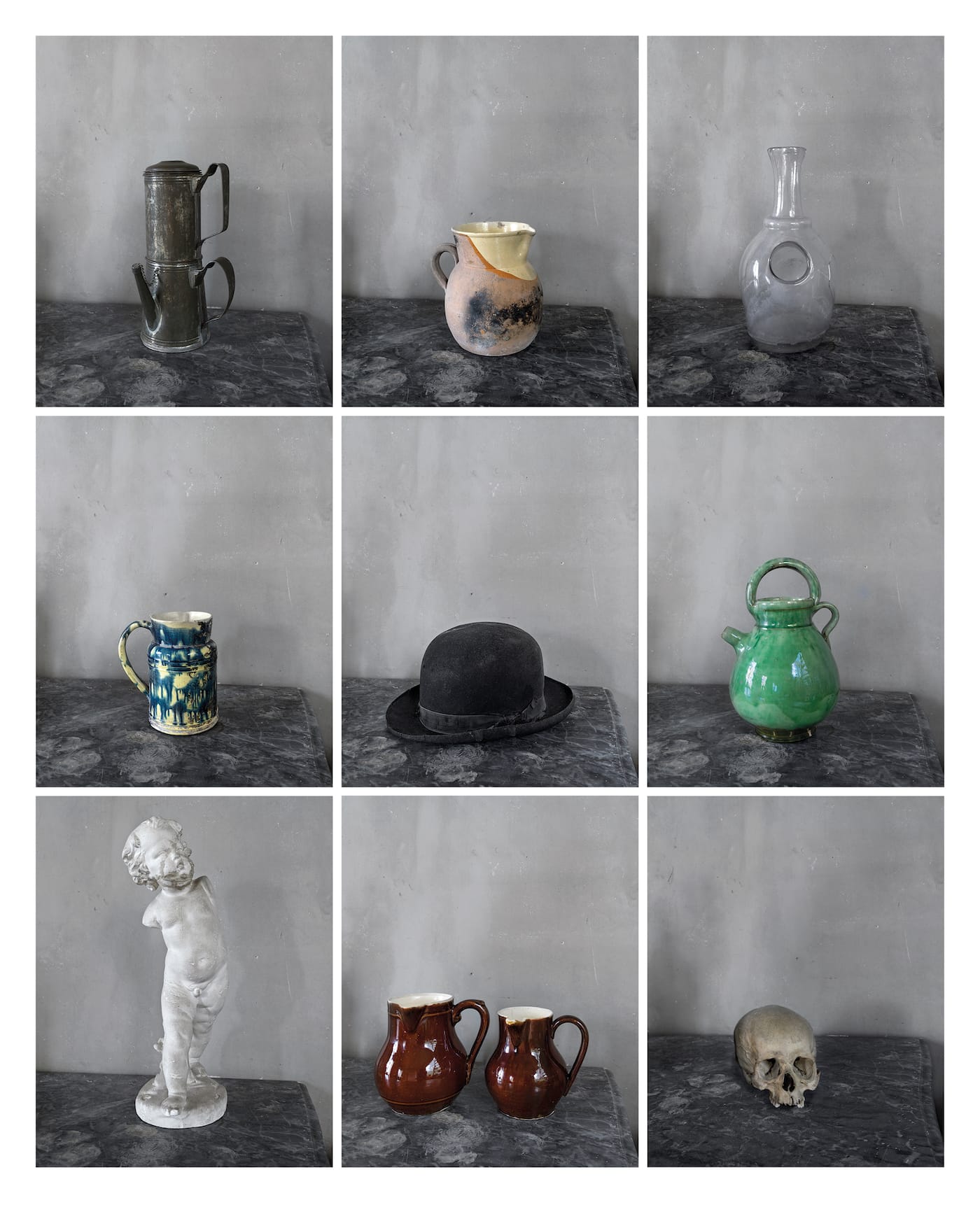 Joel Meyerowitz, grid of photographs from <em>Cézanne's Objects</em> (courtesy the artist and Damiani)