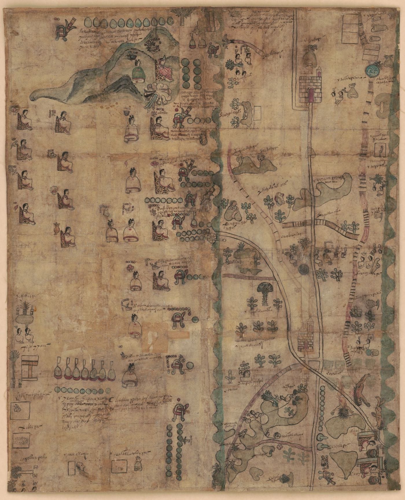 The Codex Quetzalecatzin (courtesy collections of the Geography and Map Division, Library of Congress)