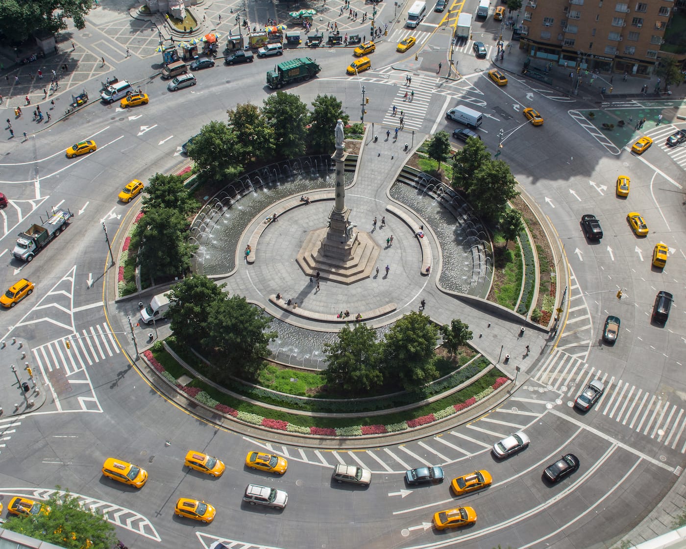 The monument to Christopher Columbus in Columbus Circle (photo by TarHeel4793, via Wikimedia Commons)