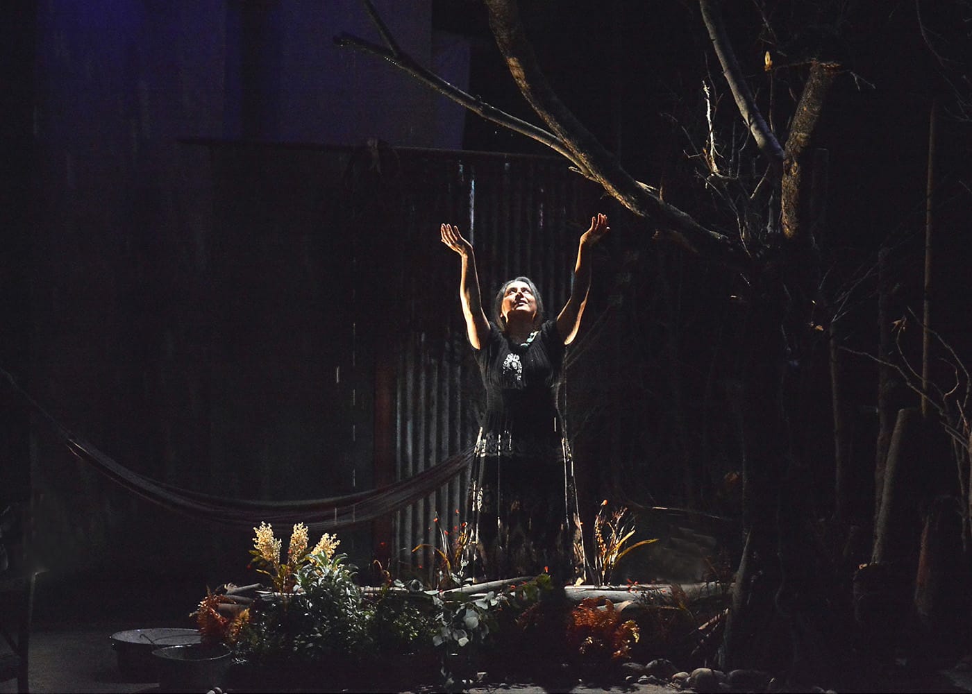 Zilah Mendoza as Magdalena "Magda" Del Rio in <em/>An Enemy of the Pueblo at CASA 0101 in Boyle Heights (photo by Ed Krieger)