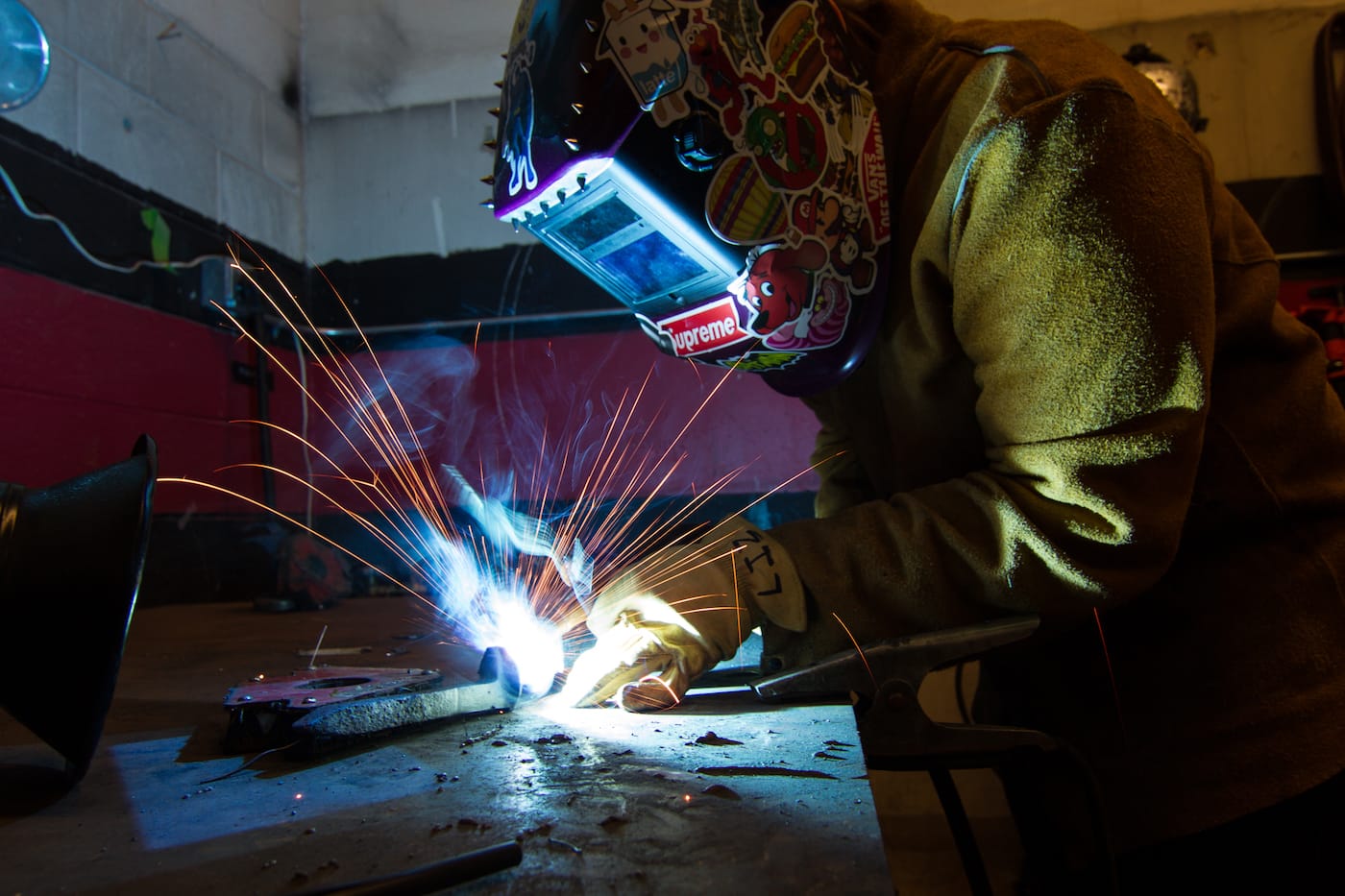 An "Intro to Blacksmithing" class at the Memphis Collection of Art