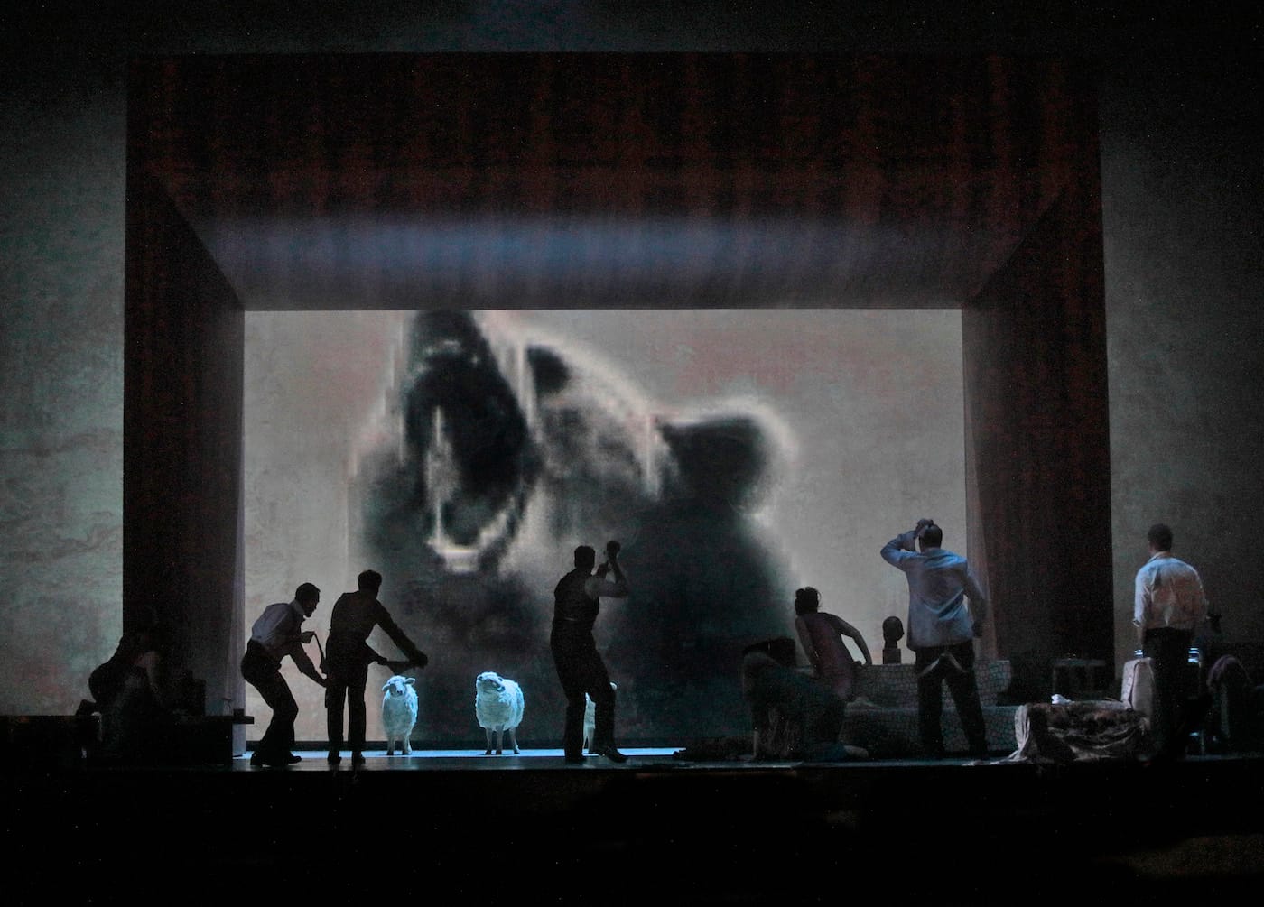 A scene from Act III of Adès's <em/>The Exterminating Angel (photo by Ken Howard/Metropolitan Opera)