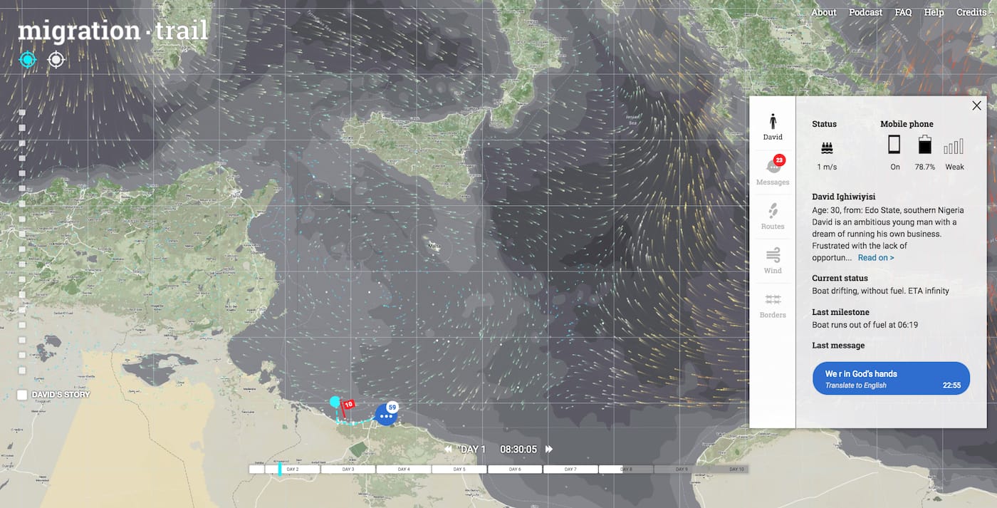 Screenshot from <em/>Migration Trail (courtesy the developers)