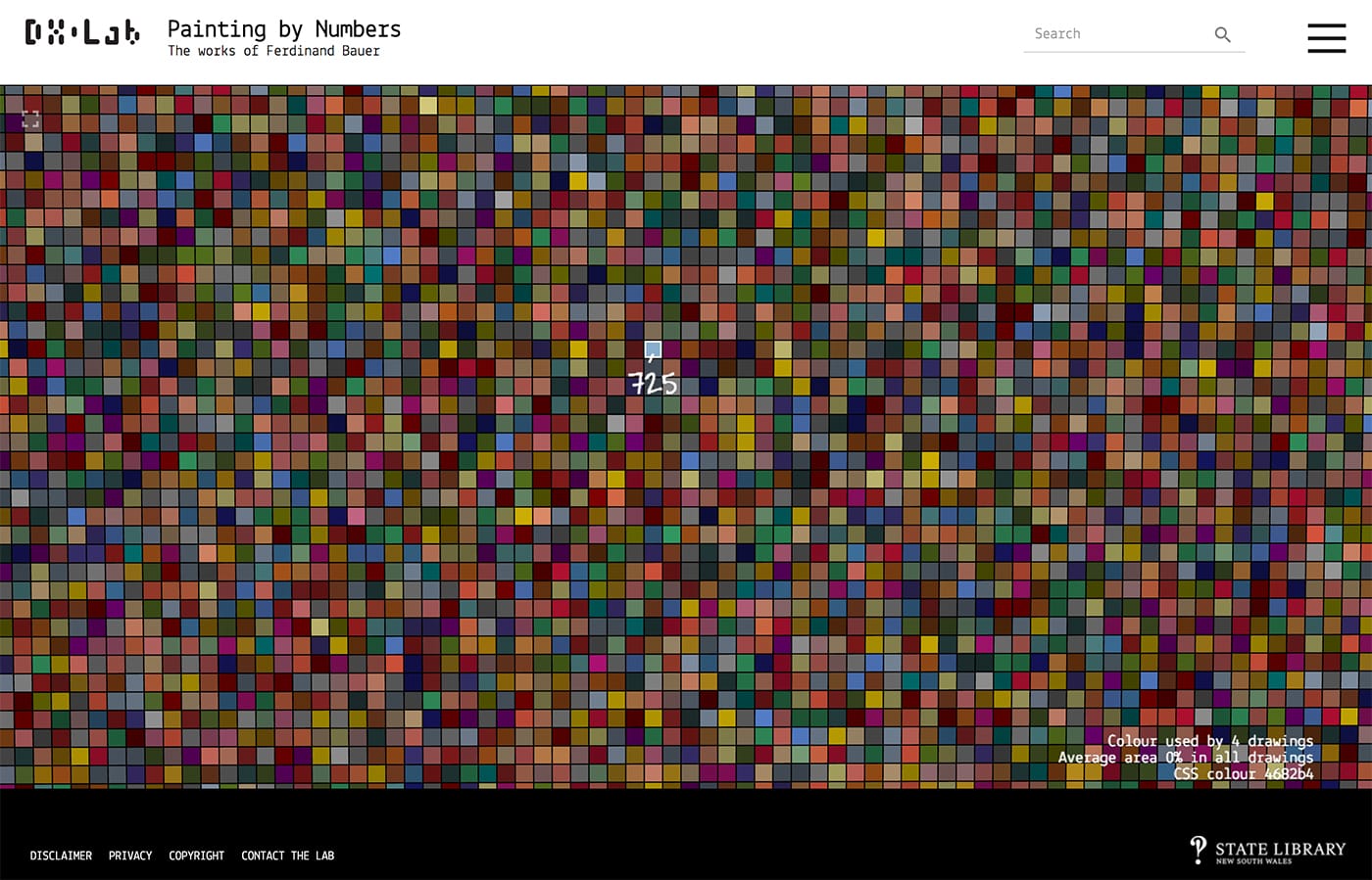 Painting by Numbers: The Life and Art of Ferdinand Bauer from DX Lab (screenshot by the author for Hyperallergic)