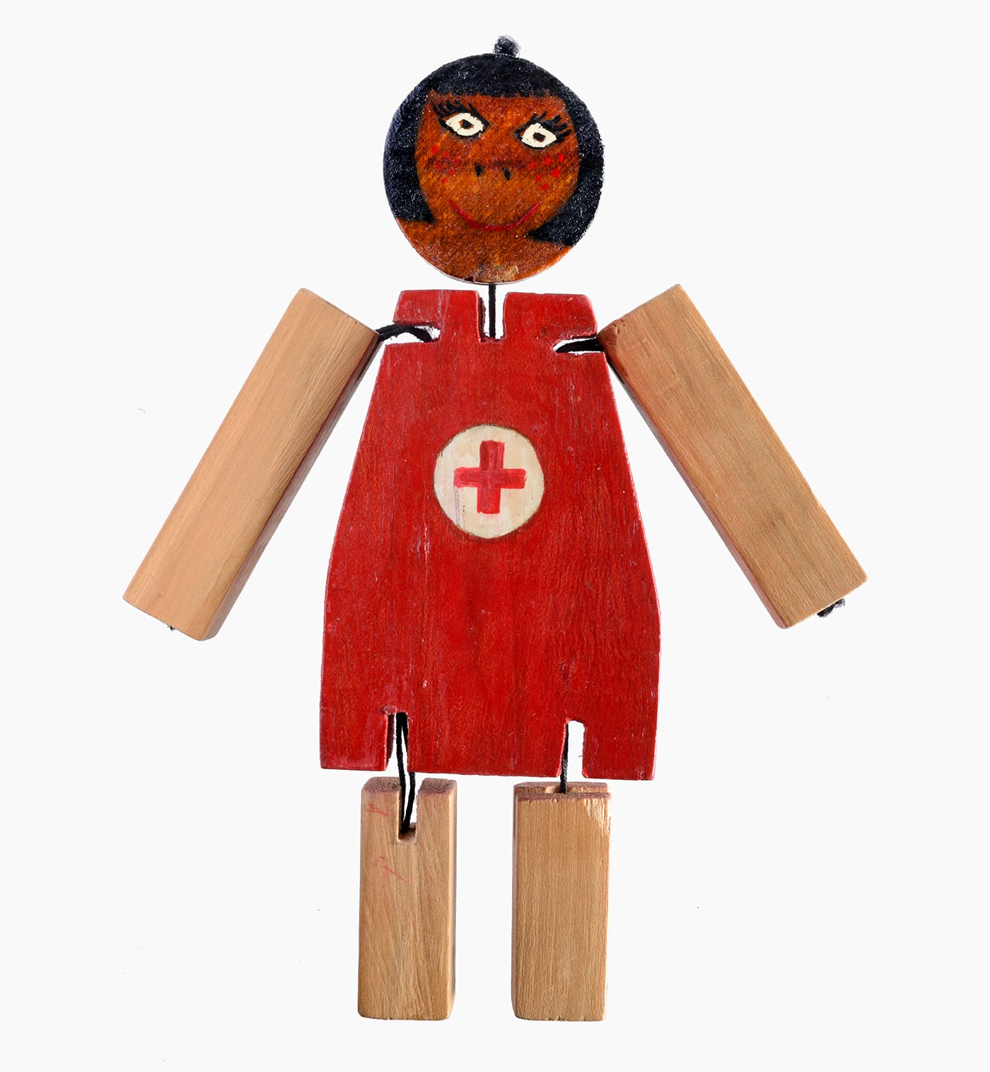 "Figurine" (Argentina, 1982), wood (courtesy International Red Cross and Red Crescent Museum)This figurine was made by a detained opponent of the military dictatorship and given by his brother to the delegate who visited him. 