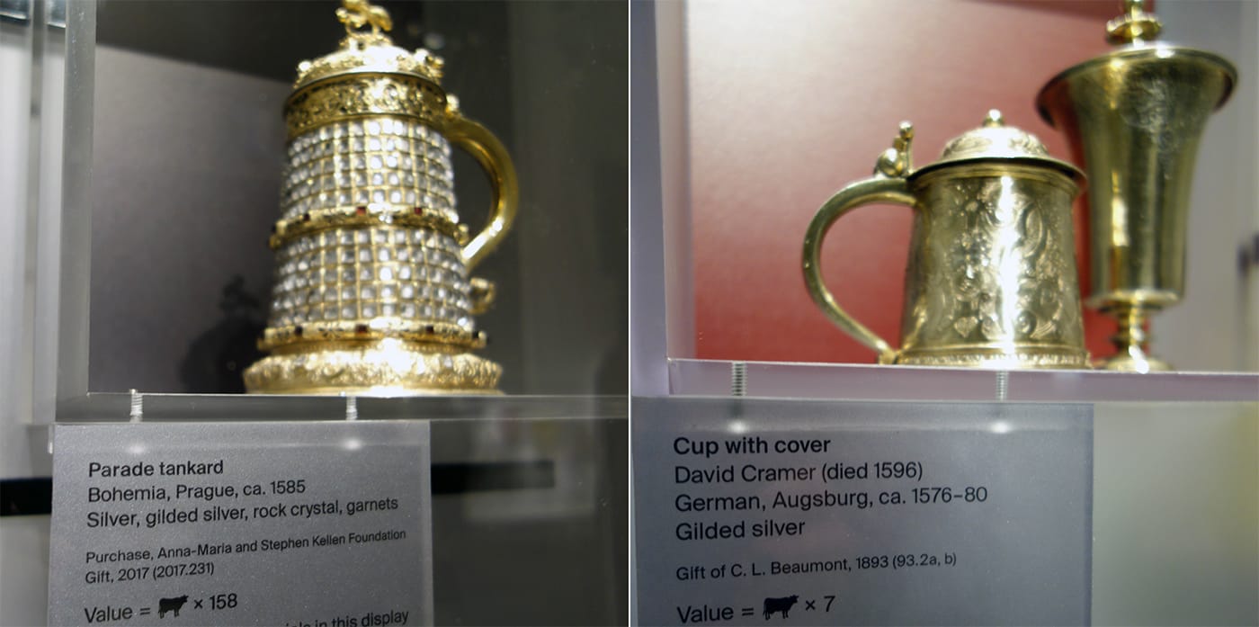 Installation view of <em>Relative Values: The Cost of Art in the Northern Renaissance</em> at the Metropolitan Museum of Art (photo by the author for Hyperallergic)