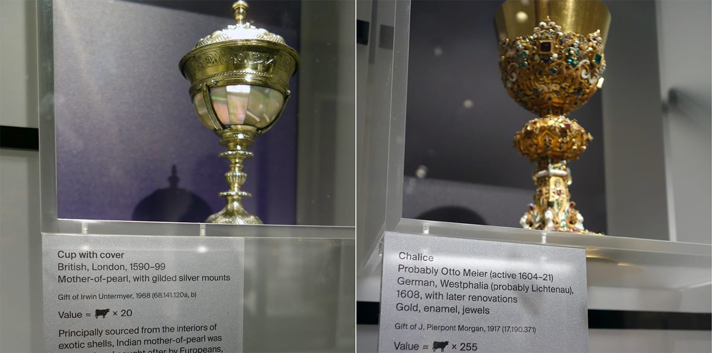 Installation view of <em>Relative Values: The Cost of Art in the Northern Renaissance</em> at the Metropolitan Museum of Art (photo by the author for Hyperallergic)