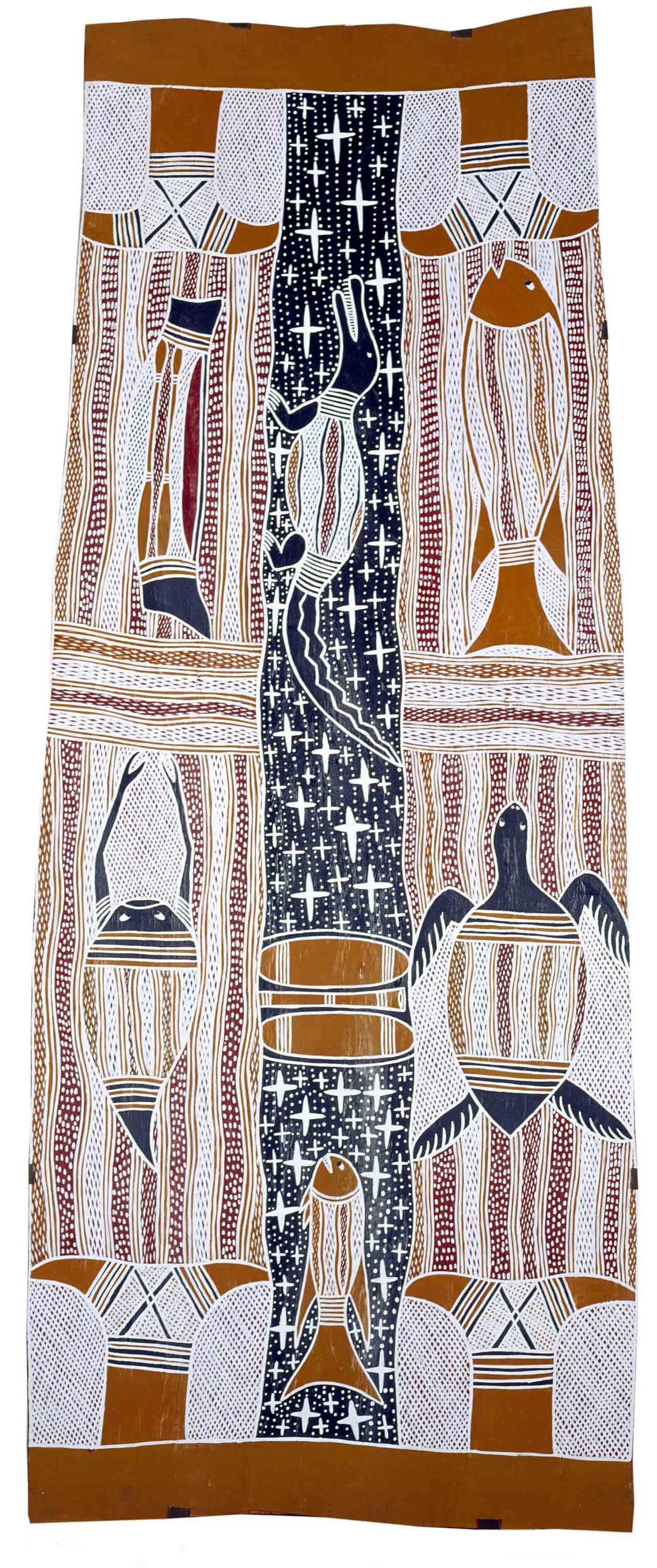 Milŋiyawuy, Naminapu Maymuru, ANMM Collection (Purchased with the assistance of Stephen Grant of the GrantPirrie Gallery, reproduced courtesy of the artist and Buku-Larrŋgay Mulka Art Centre)