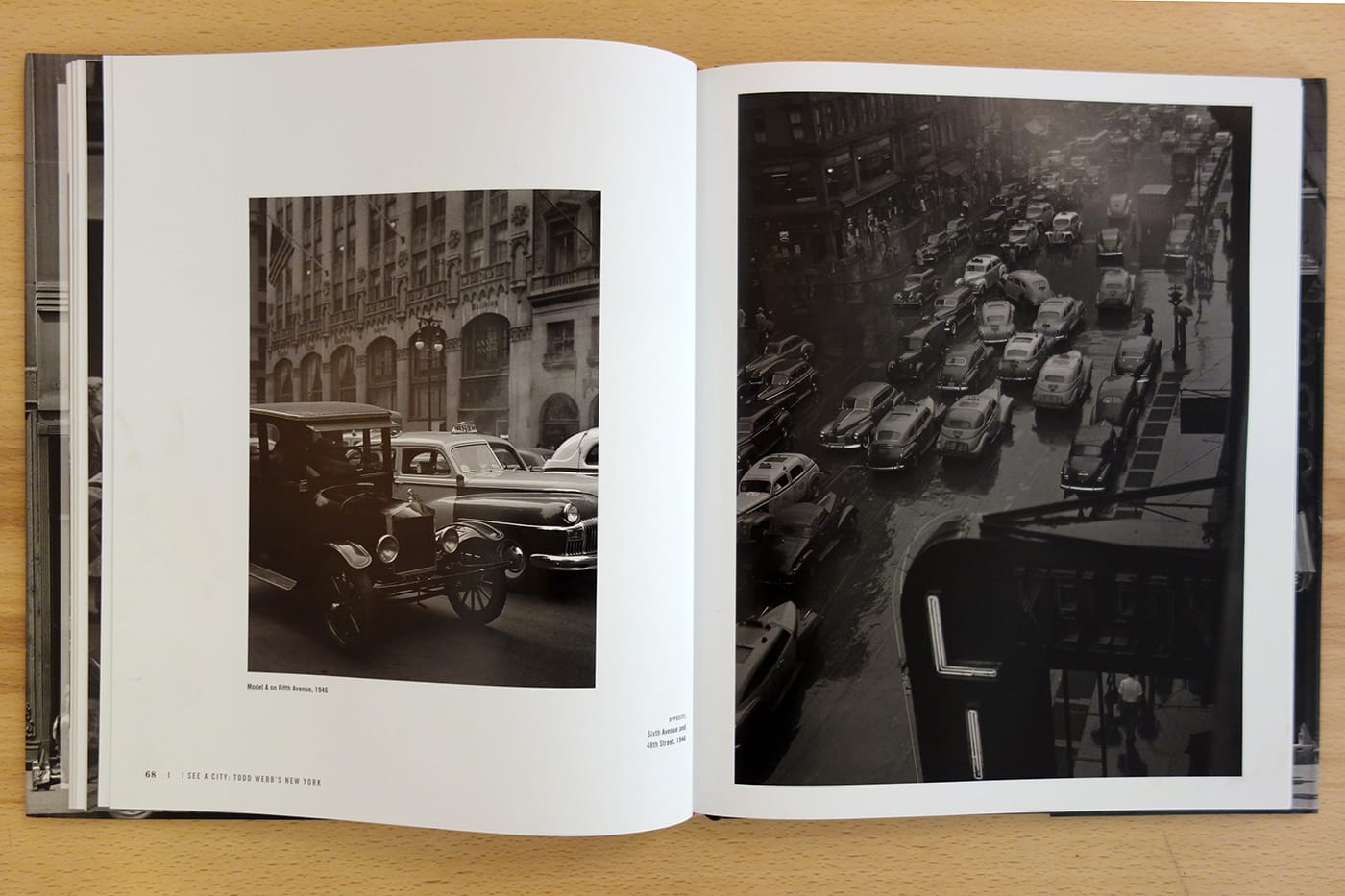 Pages from <em> I See A City: Todd Webb’s New York</em> (photo of the book for Hyperallergic)