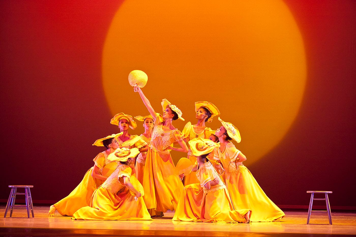 Alvin Ailey American Dance Theater in Alvin Ailey's <em>Revelations</em> (photo by Gert Krautbauer)