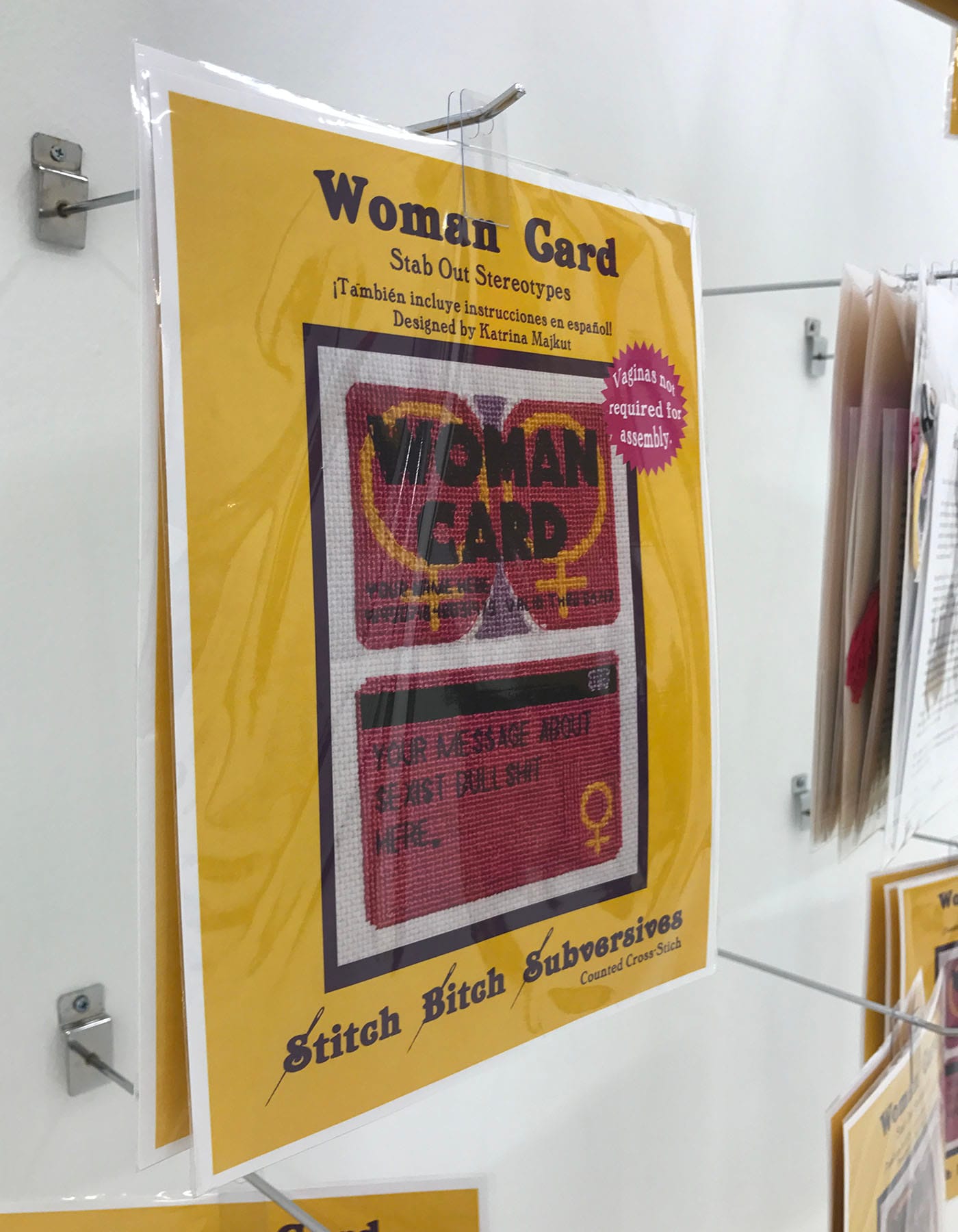 Katrina Majkut, "The Woman Card - Limited Edition Kit" (2017) (Benjamin Sutton/Hyperallergic)