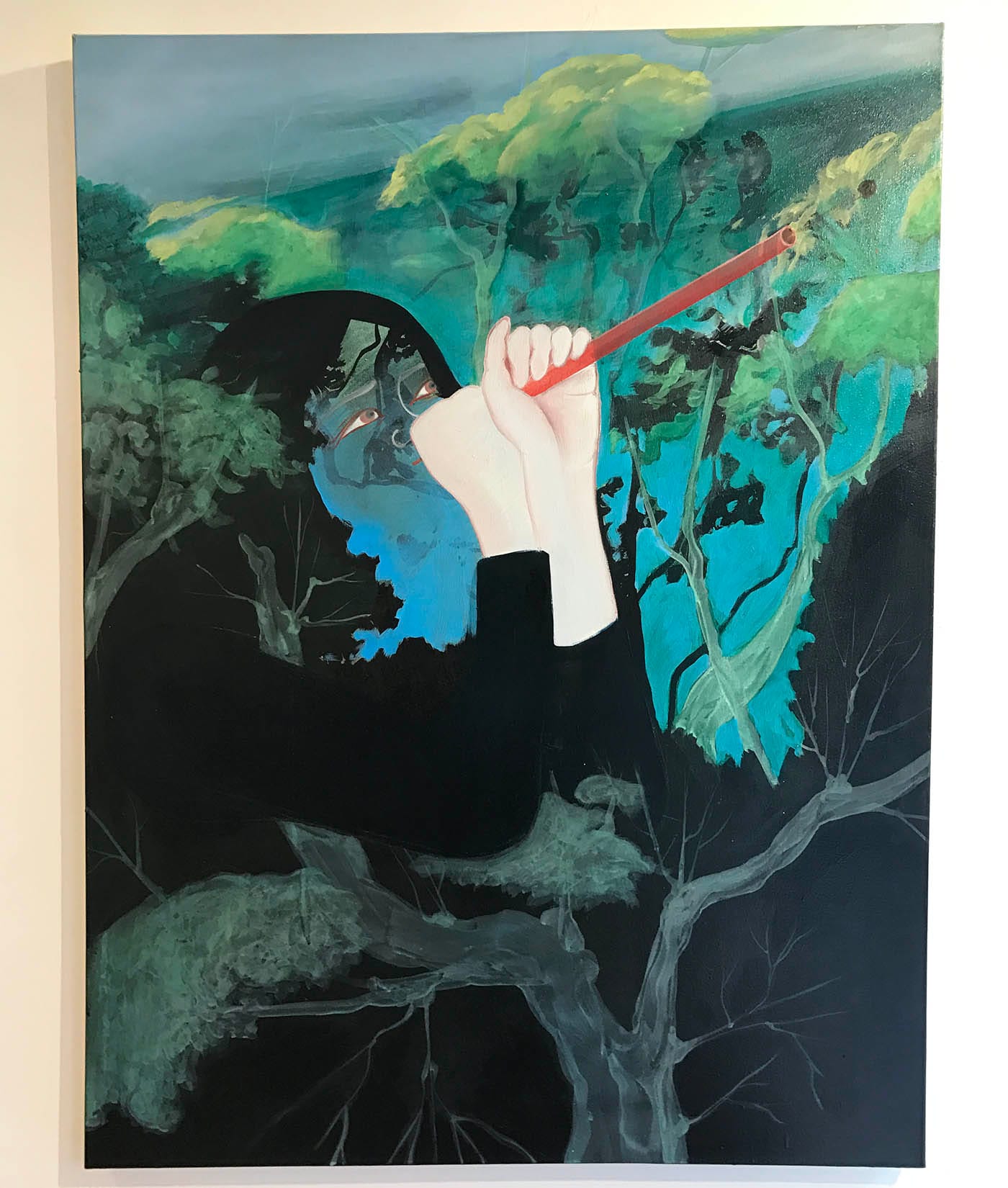 Tammy Nguyen, "Shoot" (2015) at Ground Floor Gallery (Benjamin Sutton/Hyperallergic)