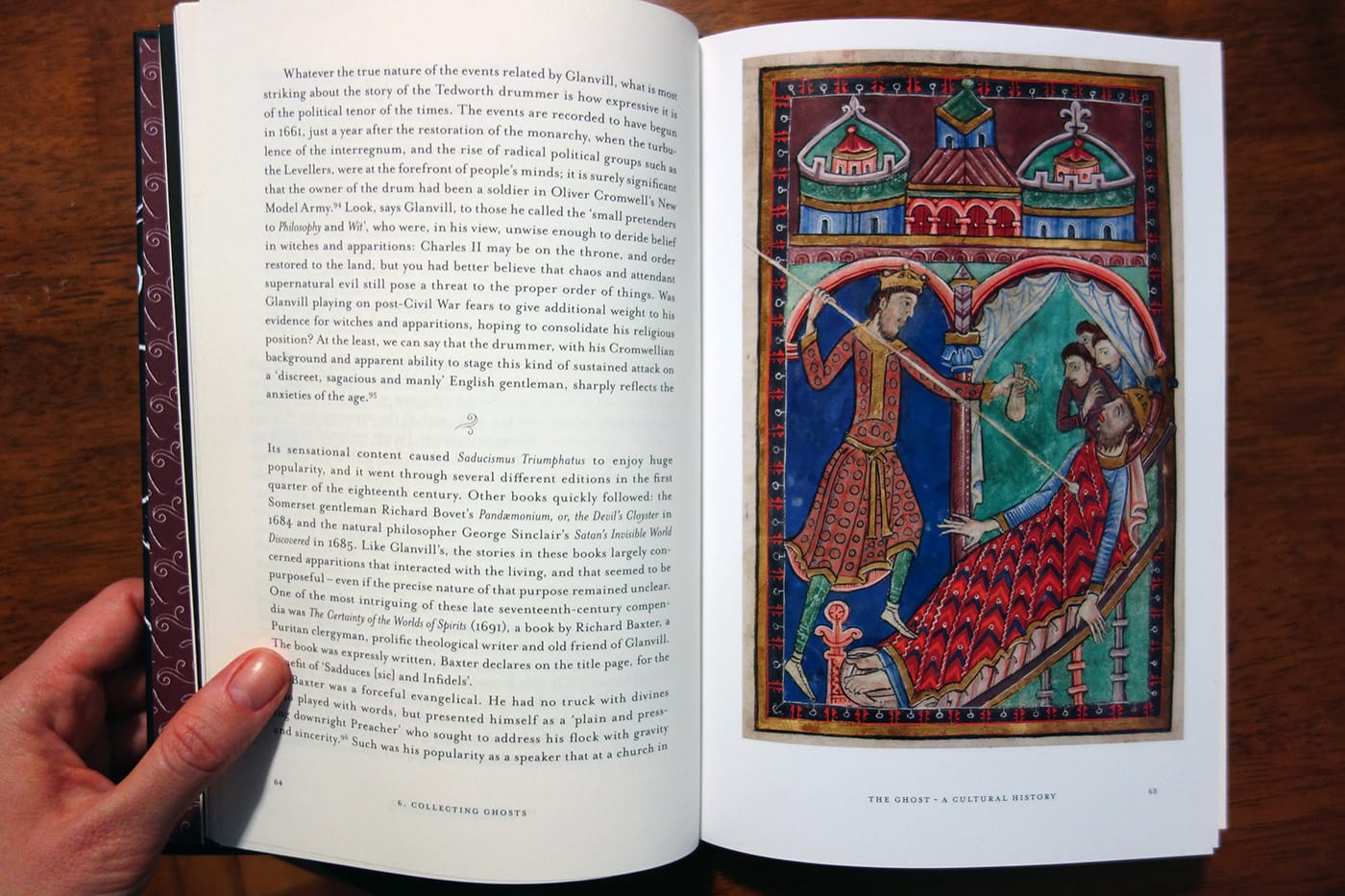 Pages from The Ghost: A Cultural History (photo of the book for Hyperallergic)