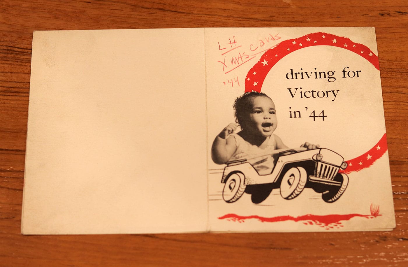 Card sent to Langston Hughes from William and Louise Patterson (courtesy Beinecke Rare Book and Manuscript Library, Yale University)