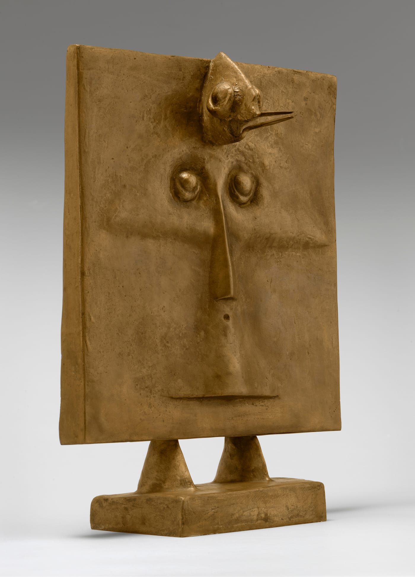 Max Ernst, "Bird‑Head" ("Oiseau-tête," 1934–35), bronze, 20 5/8 x 15 x 10 3/8 in, the Museum of Modern Art, New York, acquired through the James Thrall Soby Bequest, 1983 (photo by Thomas Griesel, © 2017 Artists Rights Society/ARS, New York / ADAGP, Paris)