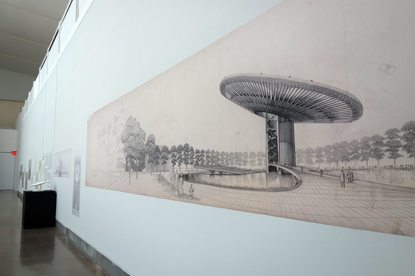 Installation view of <em>Never Built New York</em> at the Queens Museum (photo by the author for Hyperallergic)