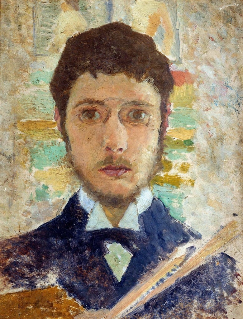 Pierre Bonnard, "Self Portrait" (1889), oil on canvas (via Wikimedia)