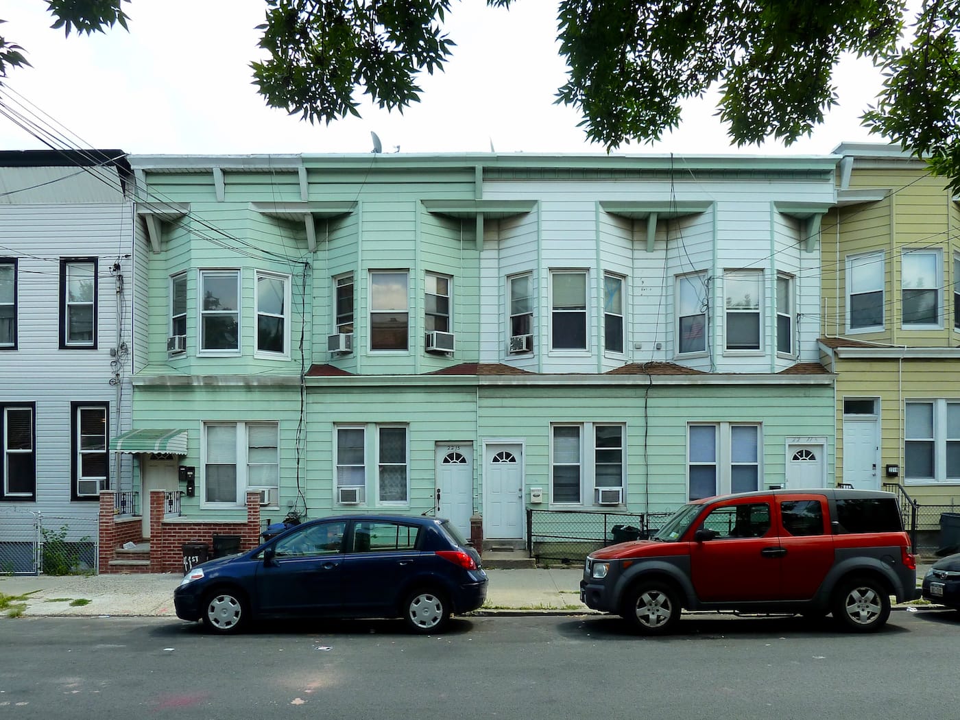 "Inverted Green Bay Row, Astoria, NY" (2015), from <em>All the Queens Houses</em> (photo by Rafael Herrin-Ferri, courtesy the Architectural League of New York)