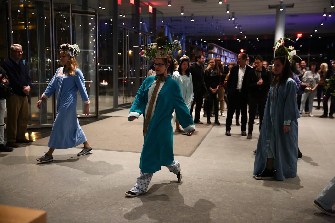 Sibyl Kempson, "12 Shouts to the Ten Forgotten Heavens," Spring Equinox, March 20, 2016, at the Whitney Museum of American Art (photo © Paula Court)