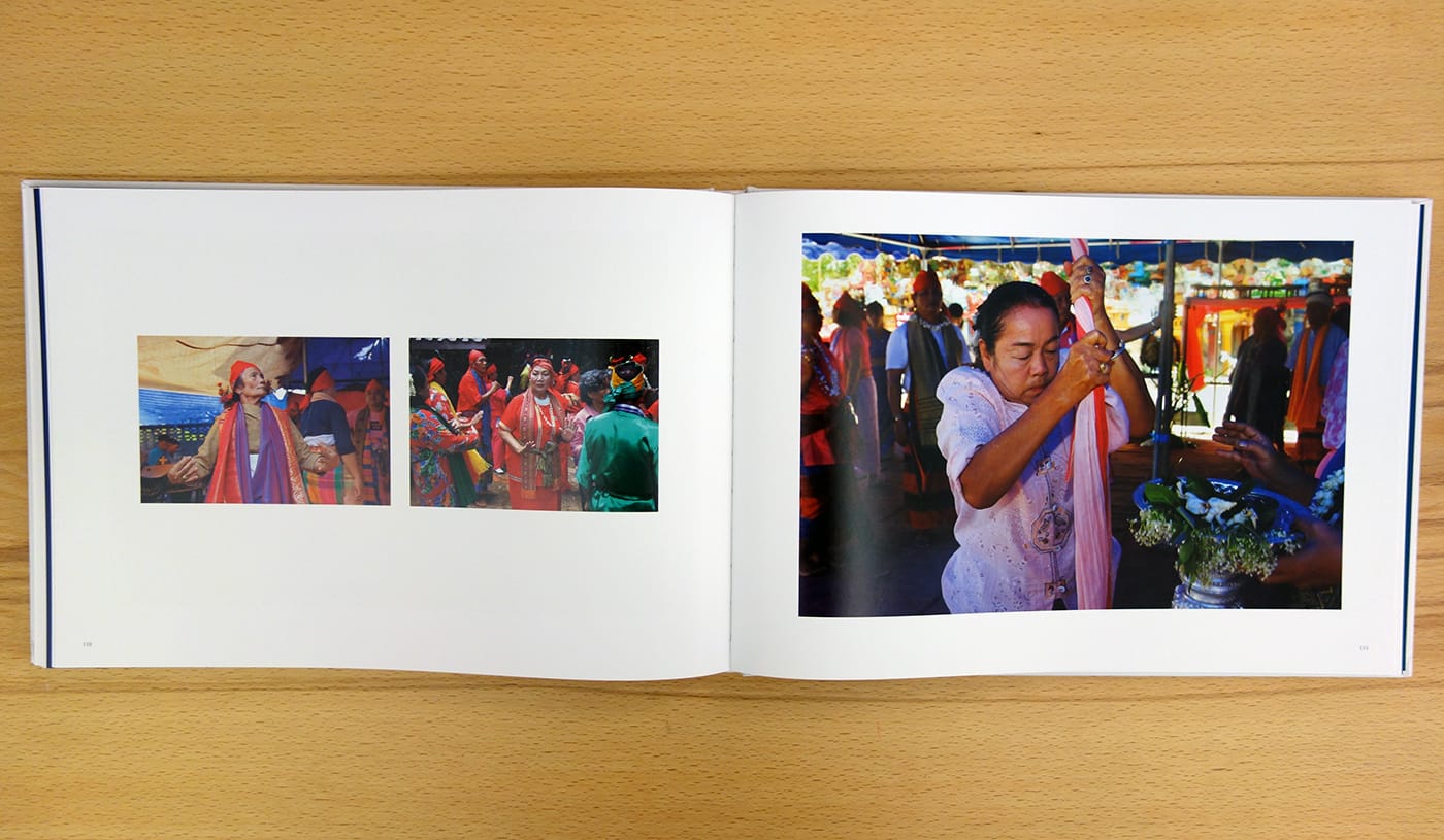 Pages from <em>Transcendents: Spirit Mediums in Burma and Thailand</em> (photo of the book for Hyperallergic)