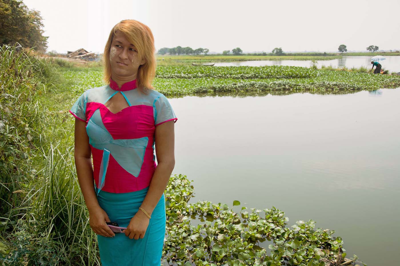 "Sai Sai in the countryside just outside Mandalay." (© Mariette Pathy Allen, from <em>Transcendents: Spirit Mediums in Burma and Thailand</em>, courtesy Daylight Books)