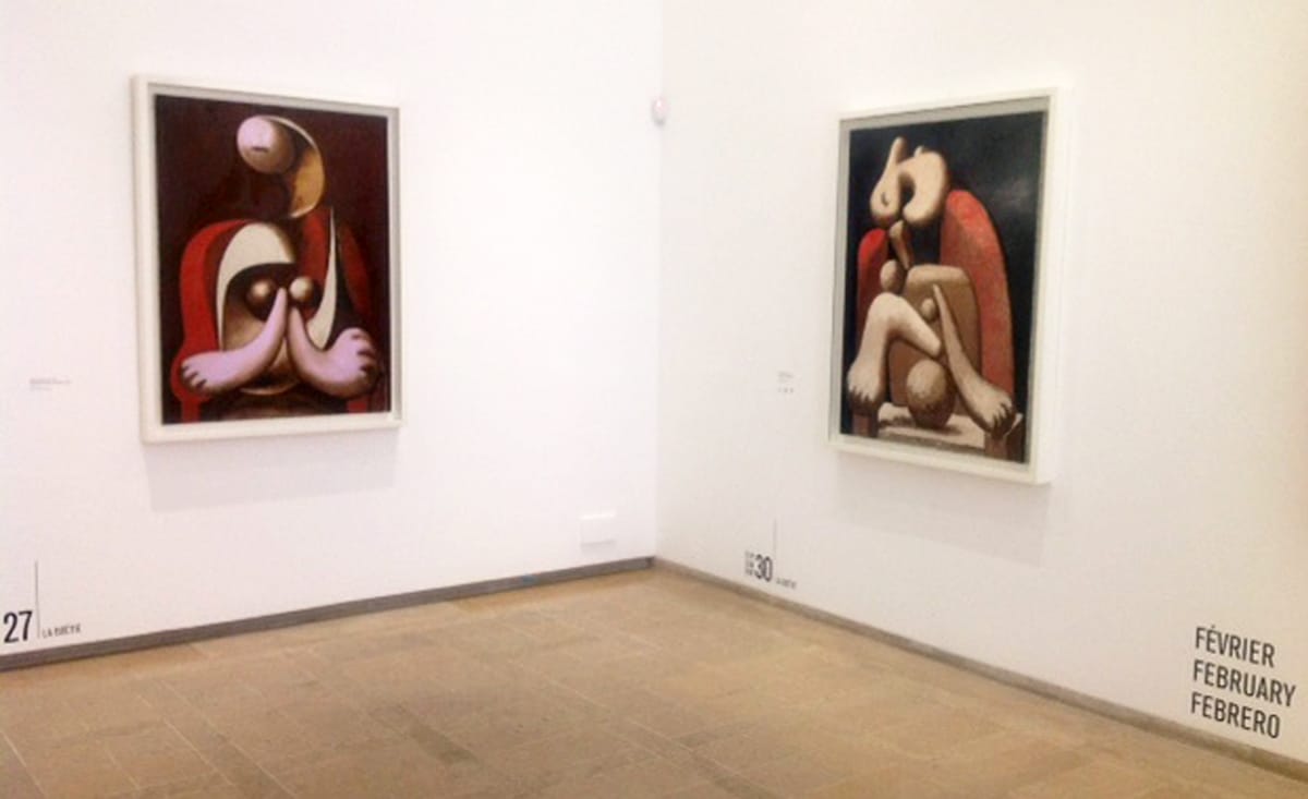 Installation view of Picasso 1932: Année érotique at the Musée National Picasso in Paris (photo by the author for Hyperallergic)