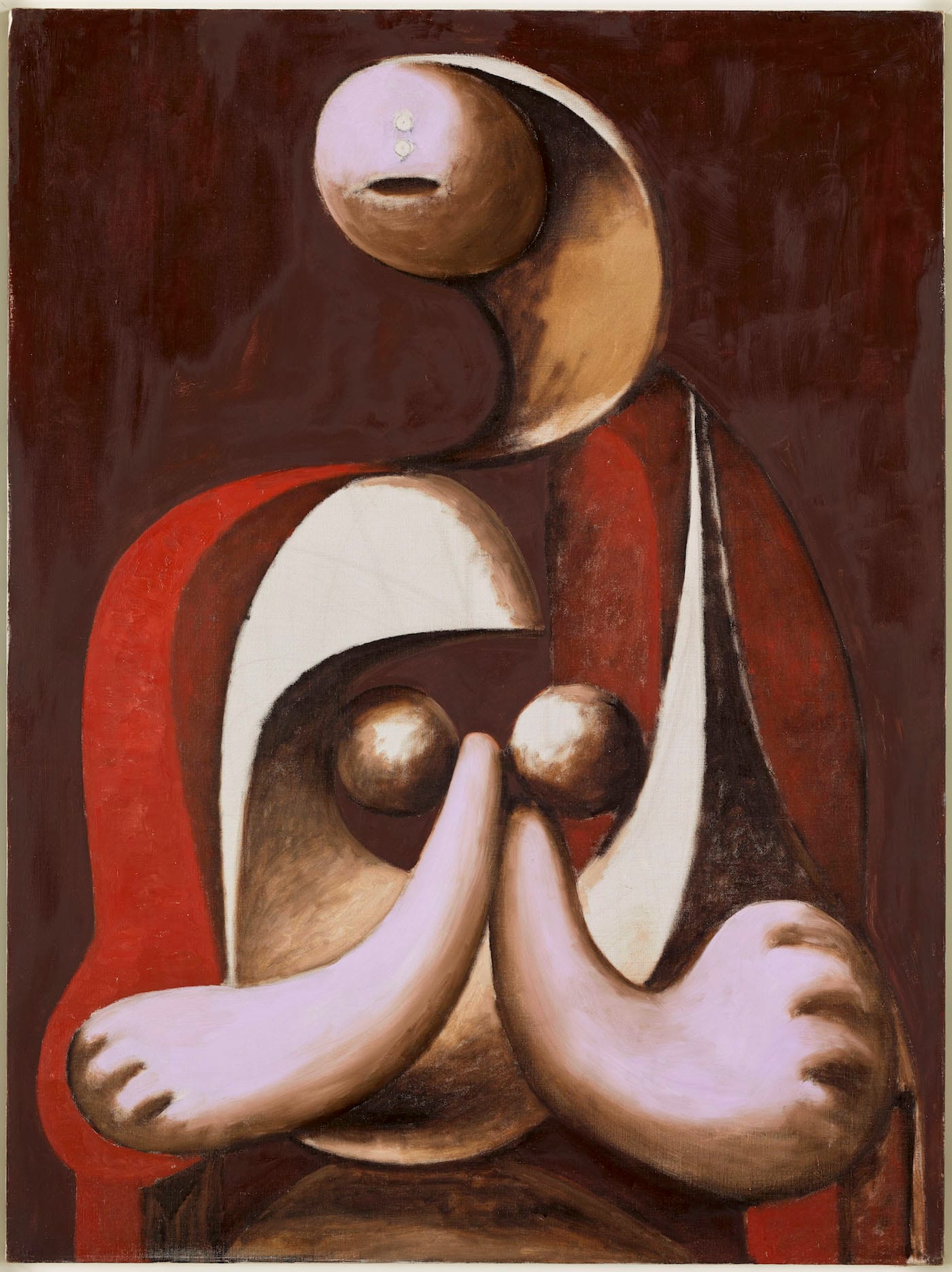 Pablo Picasso, "Woman Sitting in a Red Armchair" (1932), oil on canvas, Musée National Picasso, Paris (photo © RMN-Grand Palais, Musée National Picasso, Paris; Thierry Le Mage; © Succession Picasso)